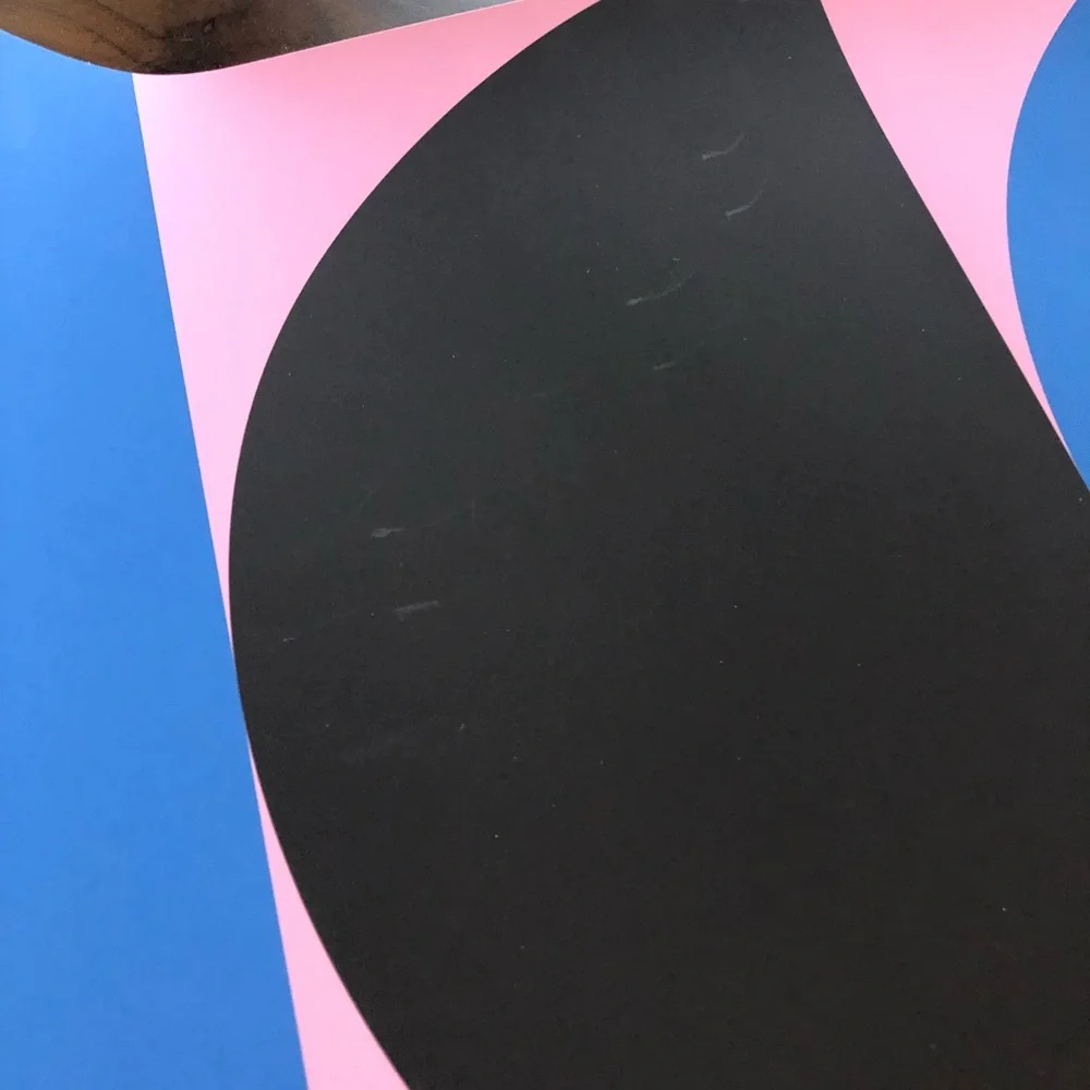 West Elm blue pink